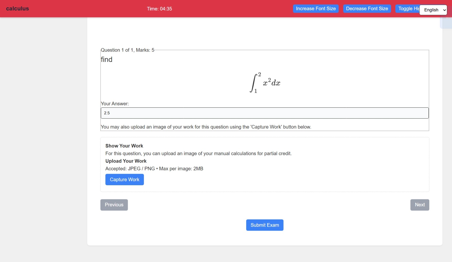 Rakeeb Exam Interface